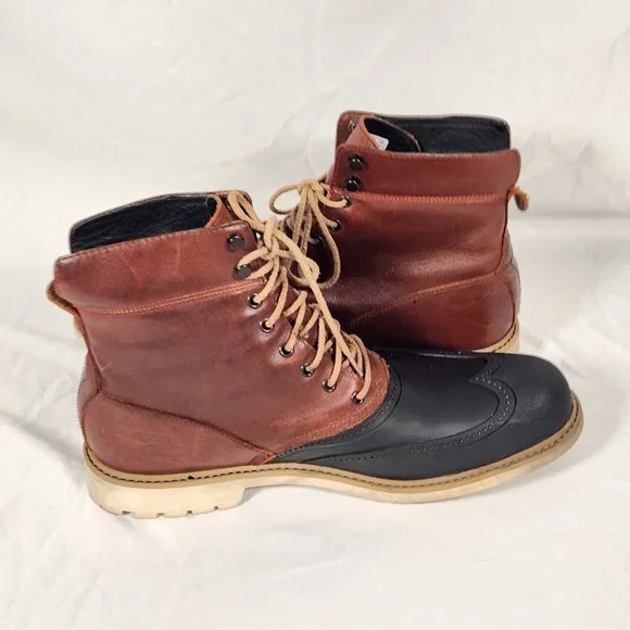 Timberland Stormduck Waterproof Leather Lace Up Wingtip Boots